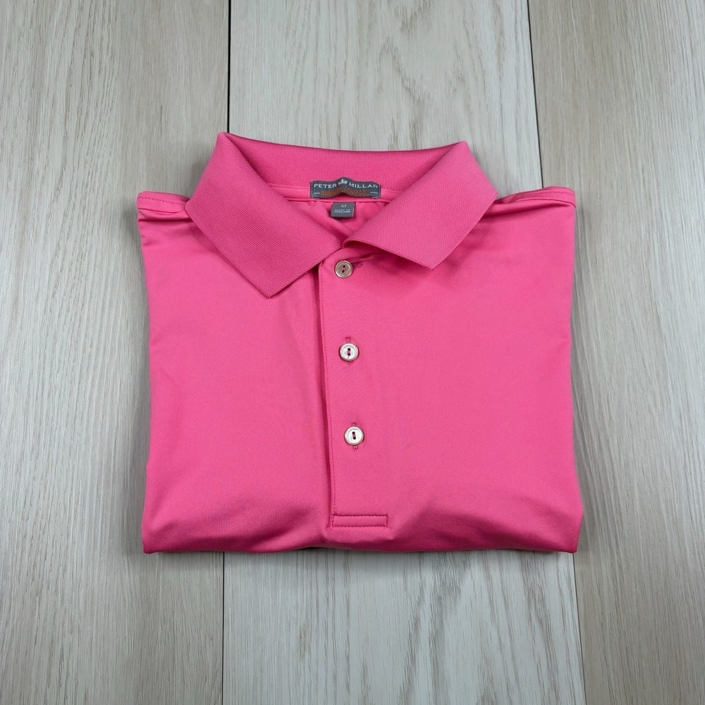Peter Millar Summer Comfort Polo Shirt Mens Size Medium Sankaty Head Golf Club